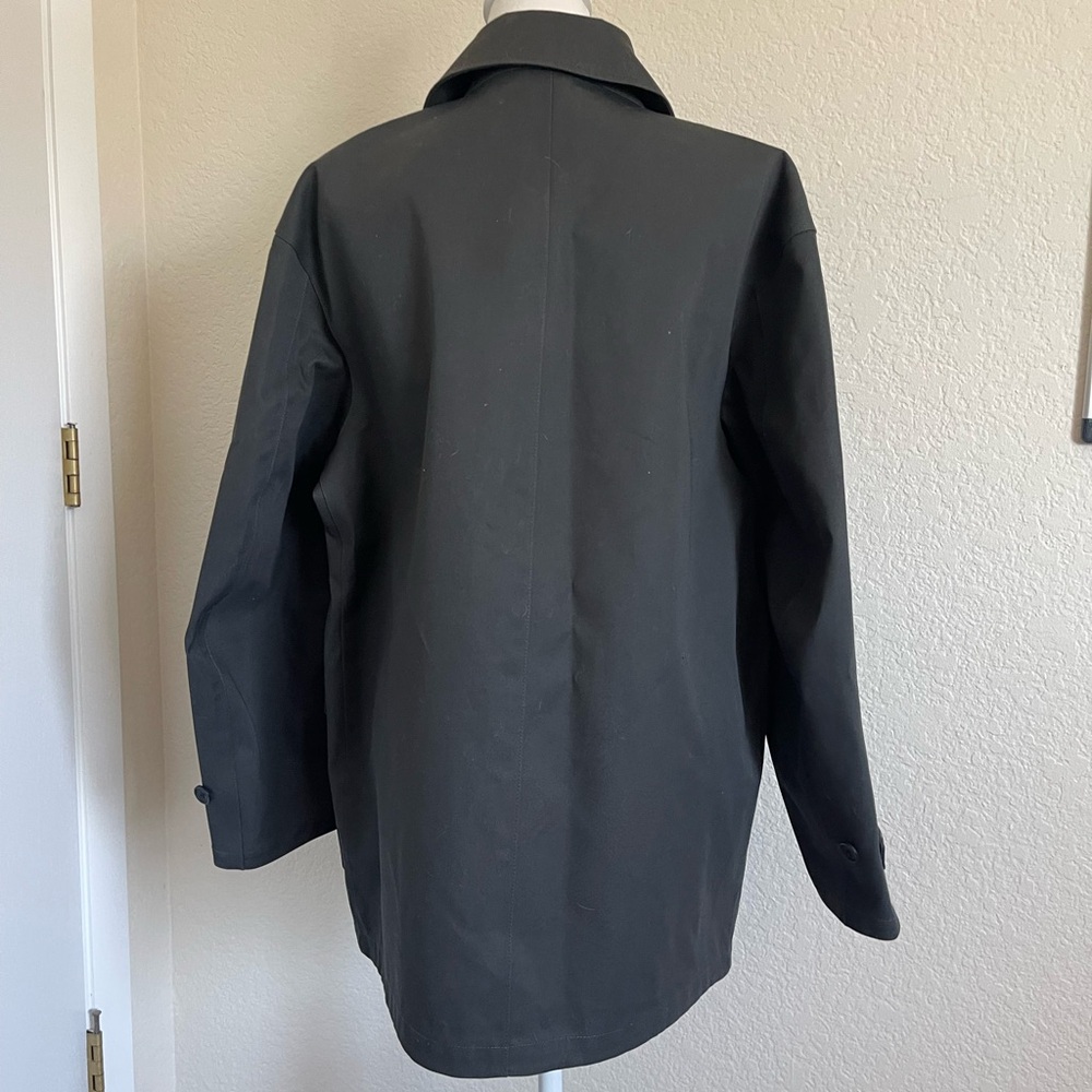 Uniqlo Gray Trench Coat Structured Tailored Design, Size S, NWT - Picture 2 of 6